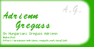 adrienn greguss business card